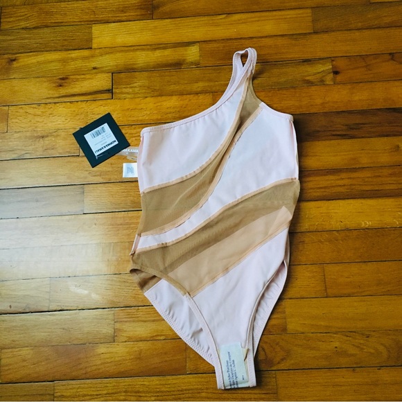 Norma Kamali Snake Mesh Mio Blush One Piece Women’s Swimsuit Size XS - Picture 13 of 16